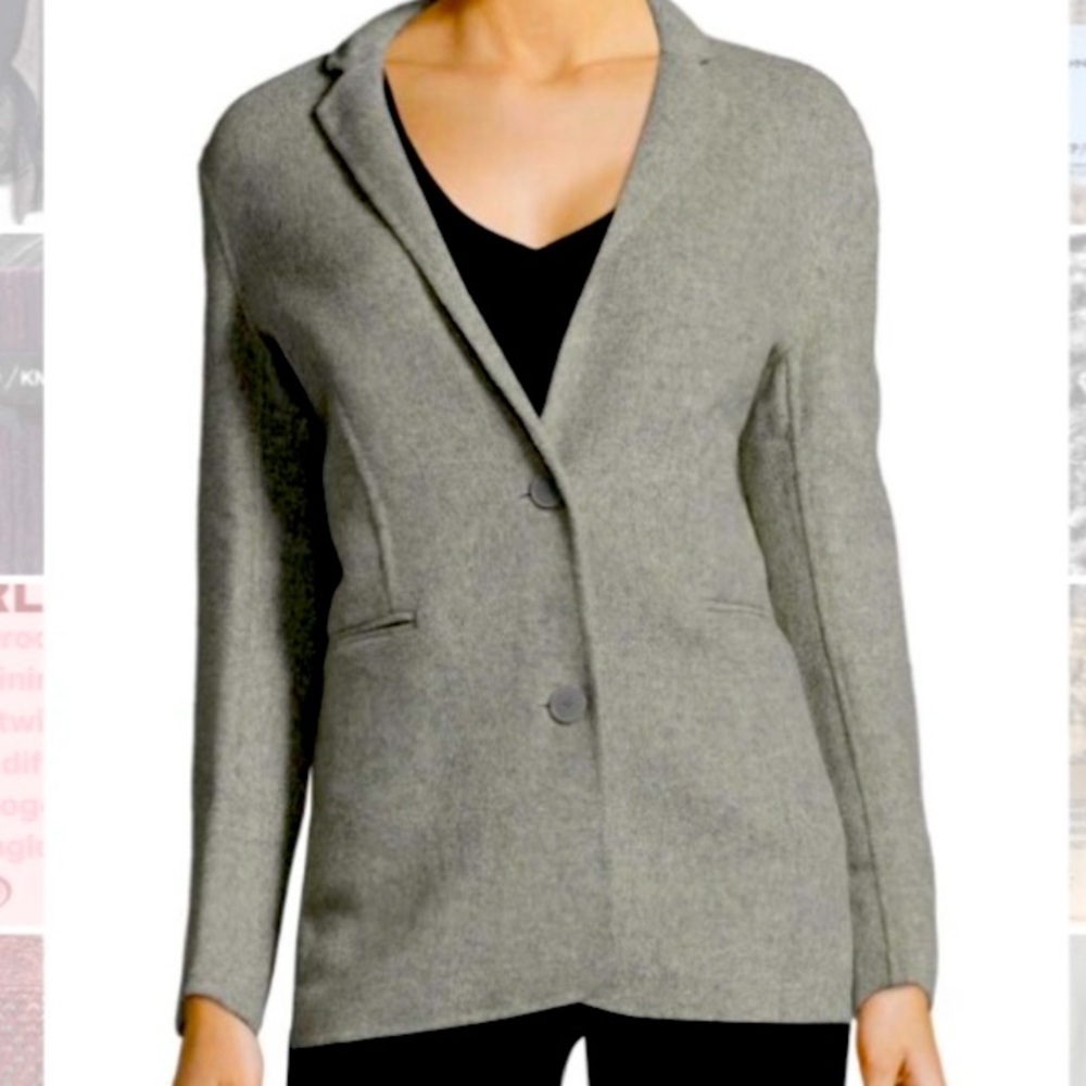 NWT Sandro “Valentine” Grey Wool Blazer